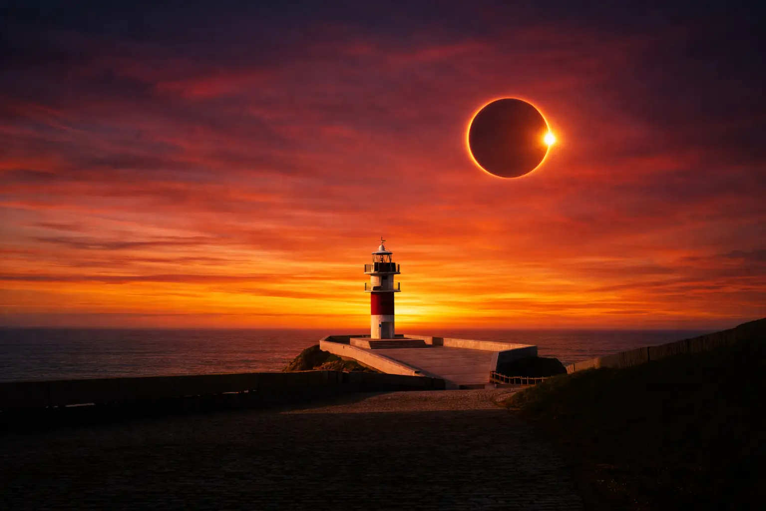 Eclipse total de Sol del 12 de agosto de 2026 en Cabo Ortegal